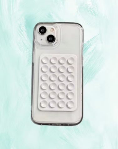 Funda ventosa transparente para selfies