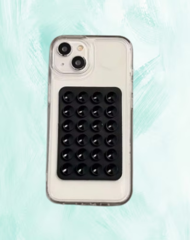 Funda ventosa transparente para selfies